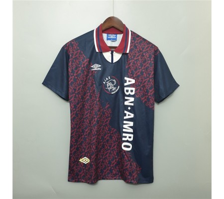 Ajax 94/95 Away Dark Blue&Dark Red Soccer Jersey